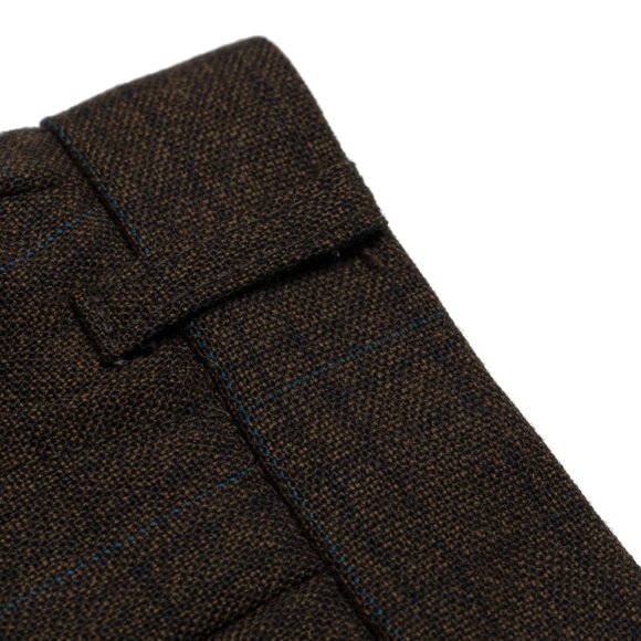 Sundazed (Germany) 70s, Glen Check, Tapered Leg, Pressed Pleats - Picture 4 of 13